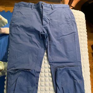 Zara blue slim fit chinos 32
